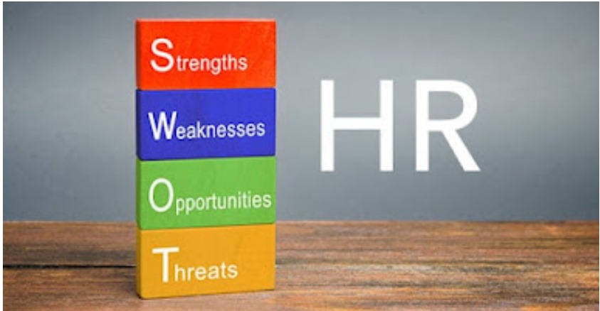 What is a SWOT analysis, and how does it apply to an HR department?